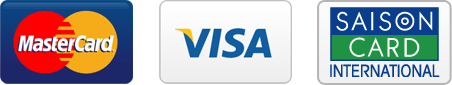 MasterCard、VISA、SAISONCARD